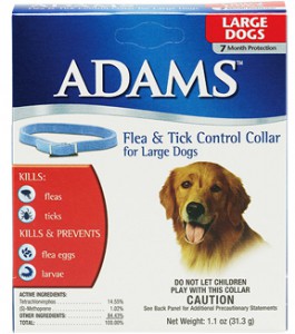 Fleas, Ticks & Scorpions. Adams flea and tick collar for dogs.