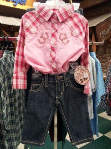 Clothes for even the youngest cowgirl.  Youngest cowgirl 20x Wrangler