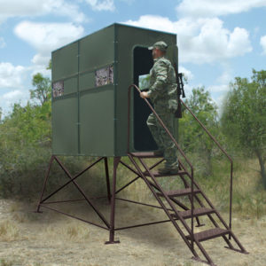 TEXAS HUNTER 4’X8’ XTREME DEER BLIND WITH 4’ TOWER