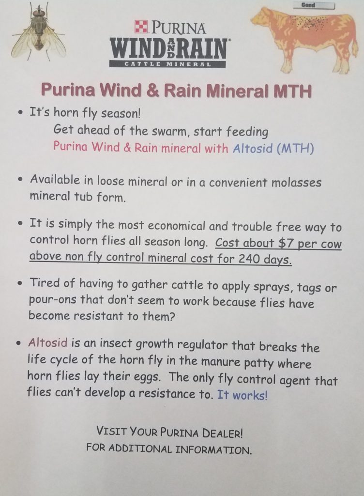 Purina Wind & Rain Mineral Flyer