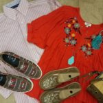 Clothing layout of shirt, jewelry and shoes that can be acquired tax free weekend 2021