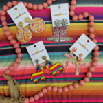 New Spring Arrivals: jewelry including colorful beaded necklaces and earrings