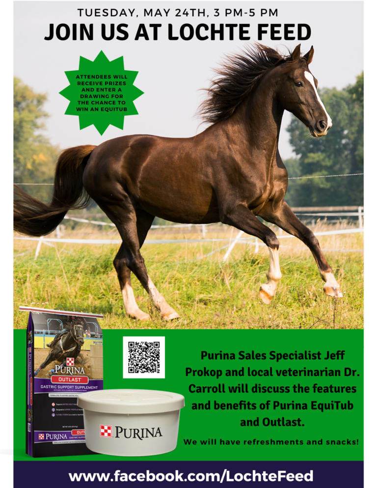 Purina EquiTub and Outlast Lochte Feed & General Store