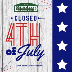 Lochte is Closed on Thursday, July 4th