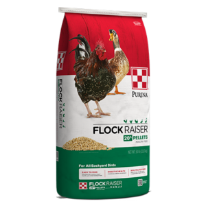 bag of Purina® Flock Raiser® Pellets