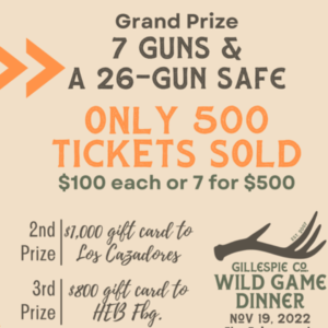 Gillespie County Wild Game Dinner 2022