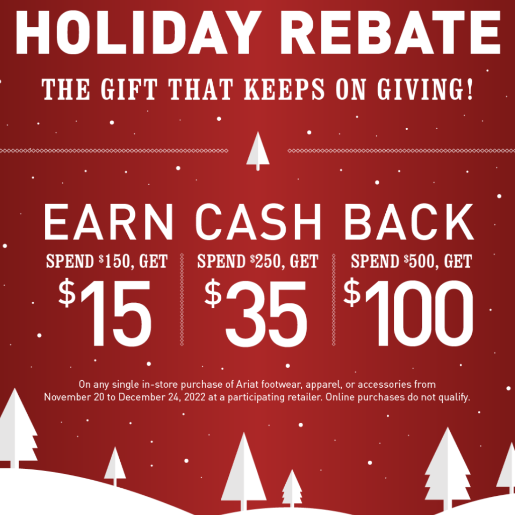 Ariat Christmas Rebate