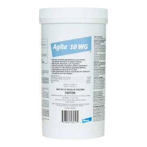 Elanco Agita 10 WG 2.2-lb container. For commerical use only.