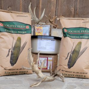 photo of our house corn and some Wildlife Feed and Attractants for Hunting Season available at the store