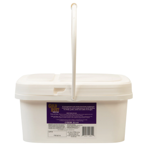 A pail of Weaver Livestock Gold Dust